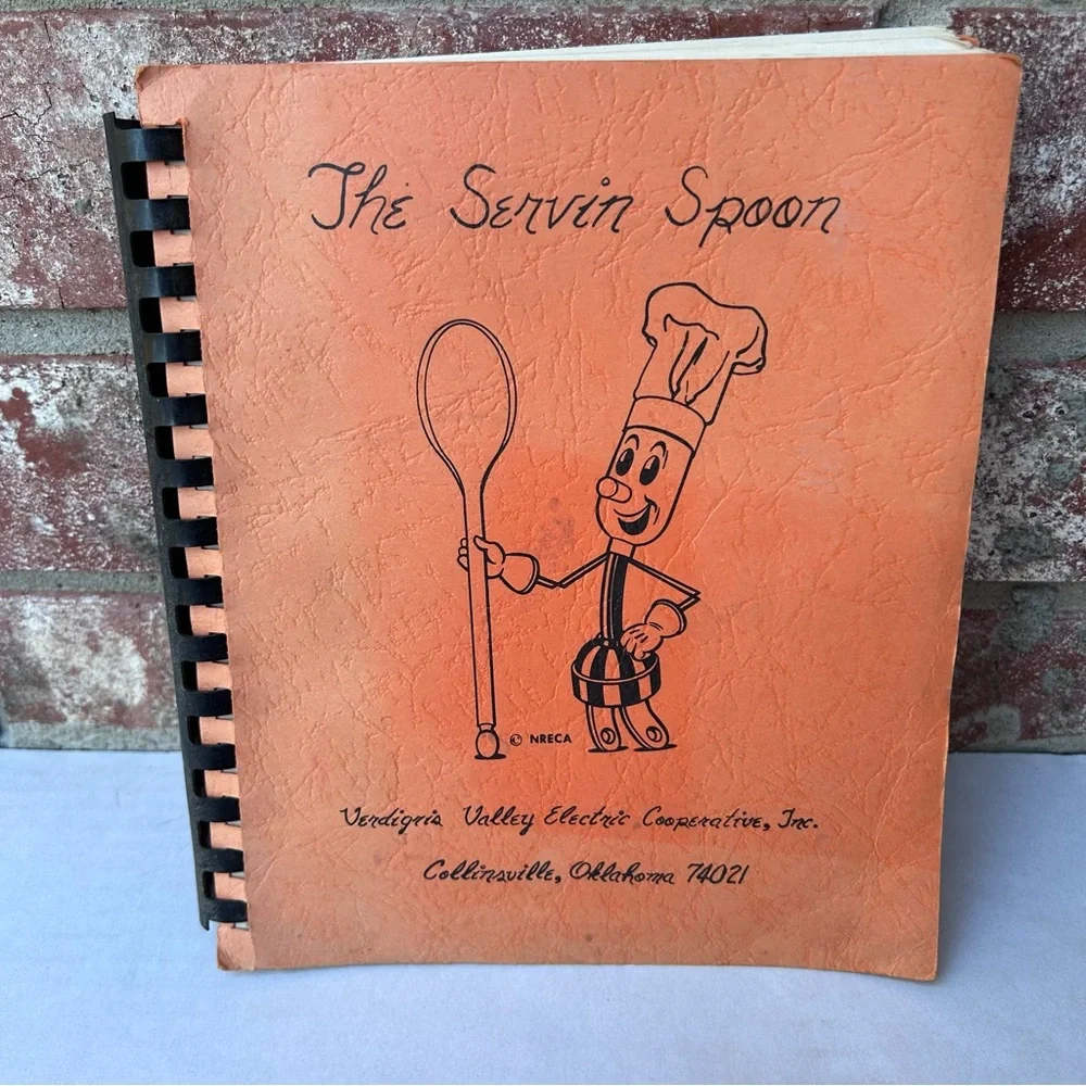 The Servin’ Spoon Verdigris Valley Electric Cooperative Cookbook 1973 Vintage